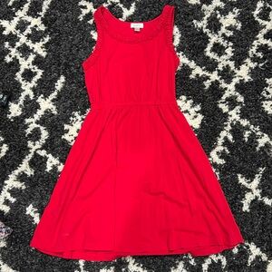 red Loft dress